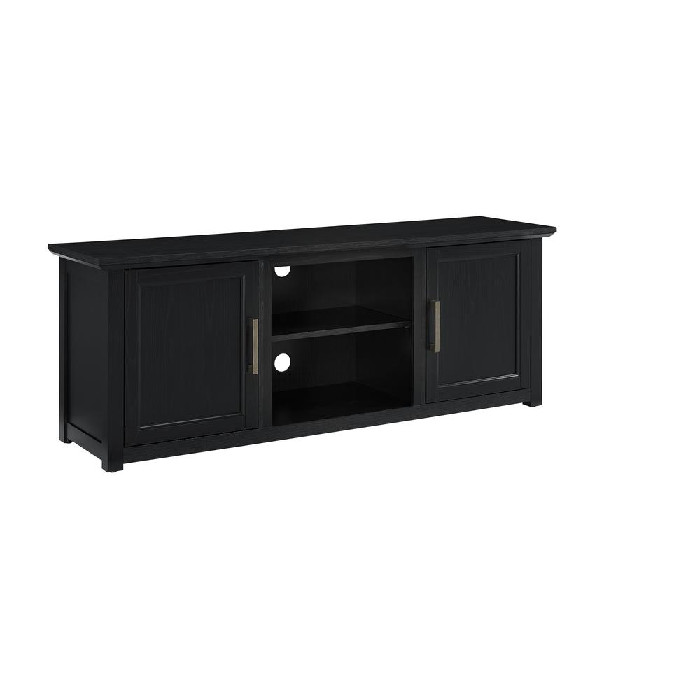 Camden 58" Low Profile Tv Stand Black. Picture 5