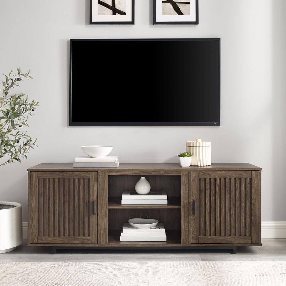 Silas 58" Low Profile Tv Stand Walnut. Picture 7
