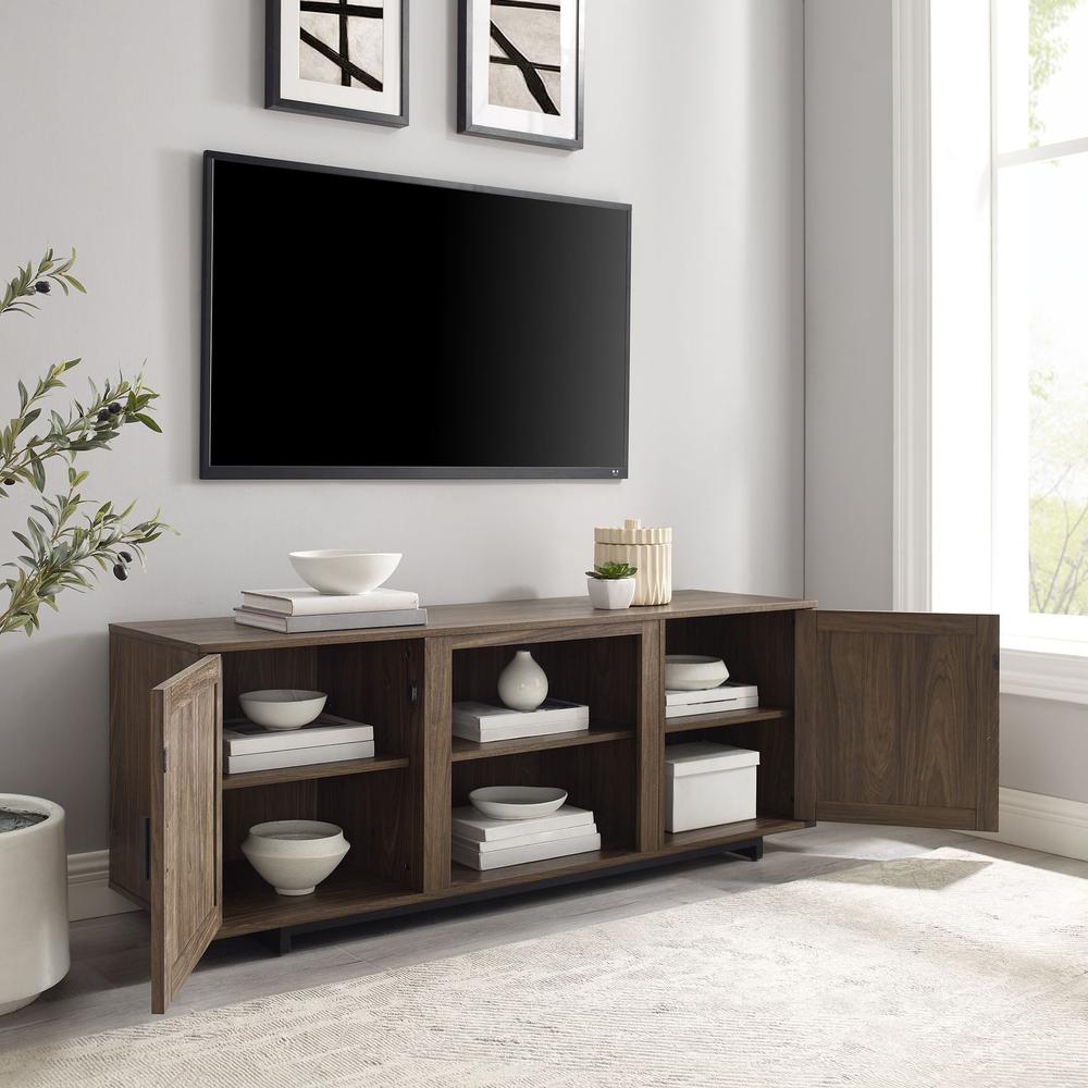 Silas 58" Low Profile Tv Stand Walnut. Picture 8