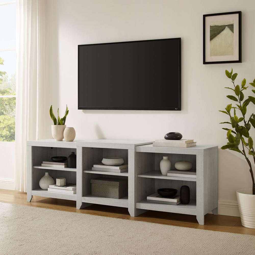Ronin 69" Low Profile Tv Stand Whitewash. Picture 2