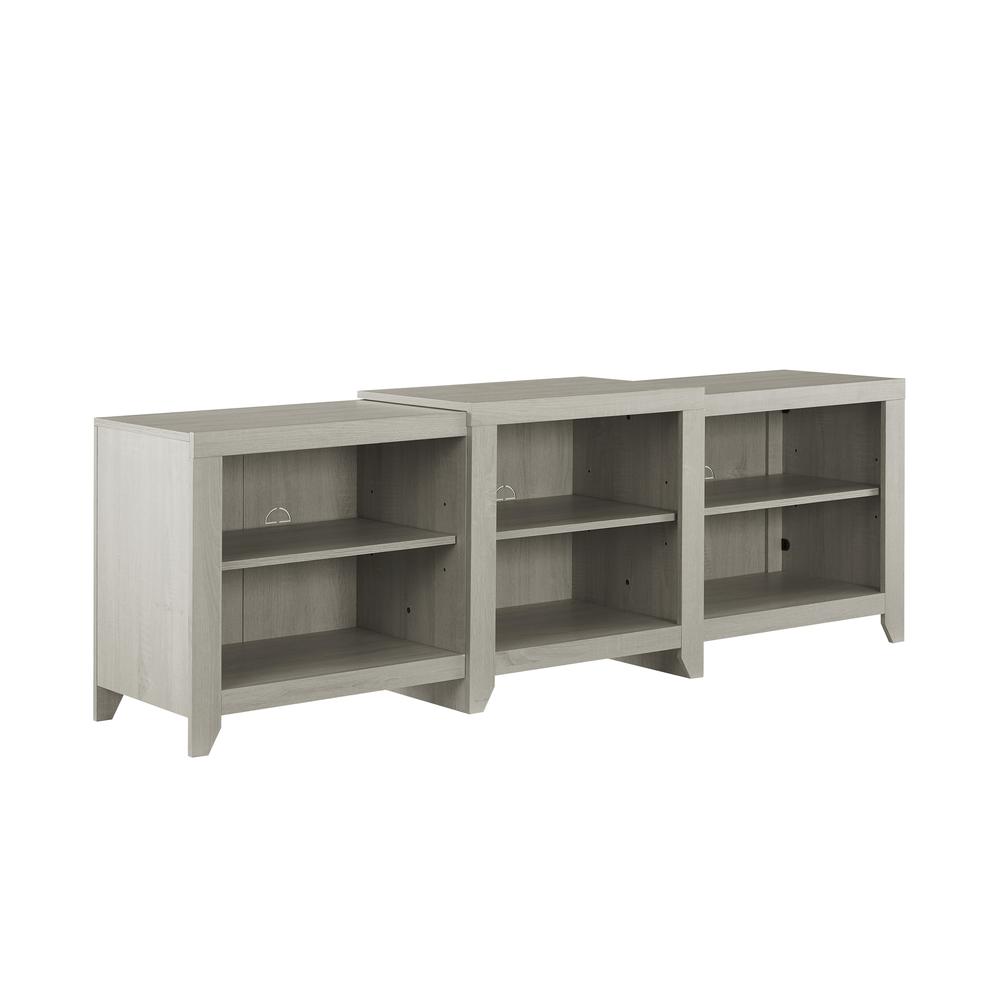 Ronin 69" Low Profile Tv Stand Whitewash. Picture 1