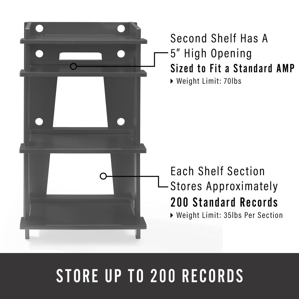 Soho Turntable Stand In Black. Picture 8
