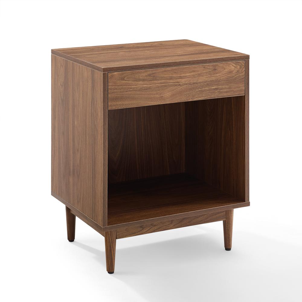 Liam Record Storage End Table Walnut. Picture 10