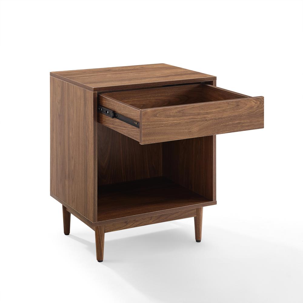 Liam Record Storage End Table Walnut. Picture 9