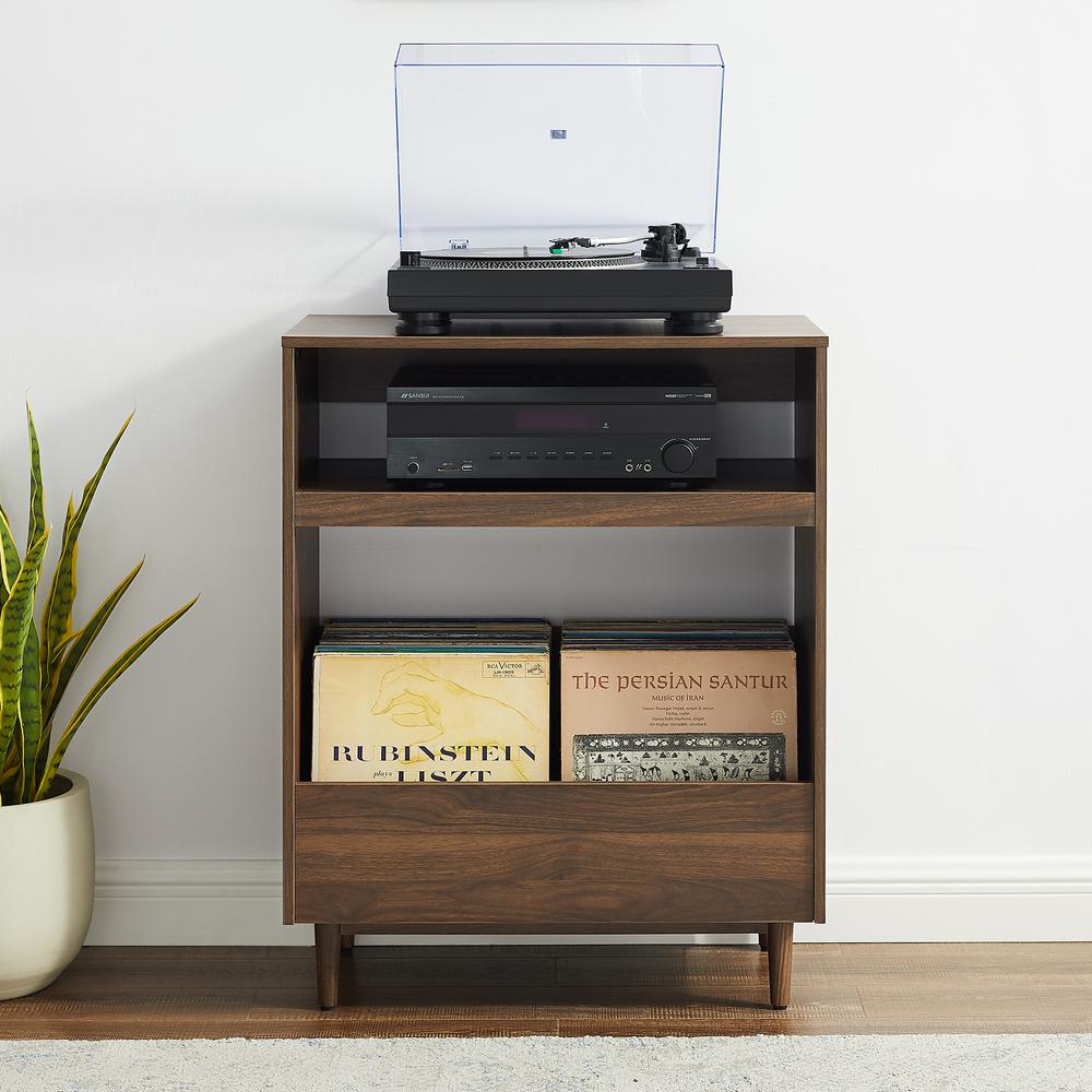 Liam Record Player Stand Walnut. Picture 12