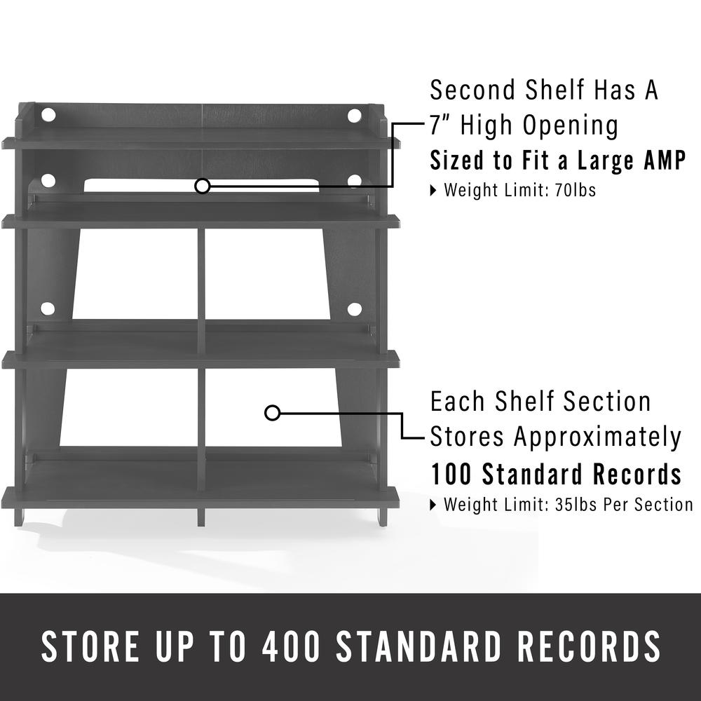 Soho Record Storage Console Black - Turntable Stand. Picture 8
