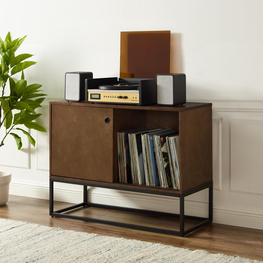 Byron Media Console Brown/Black. Picture 2