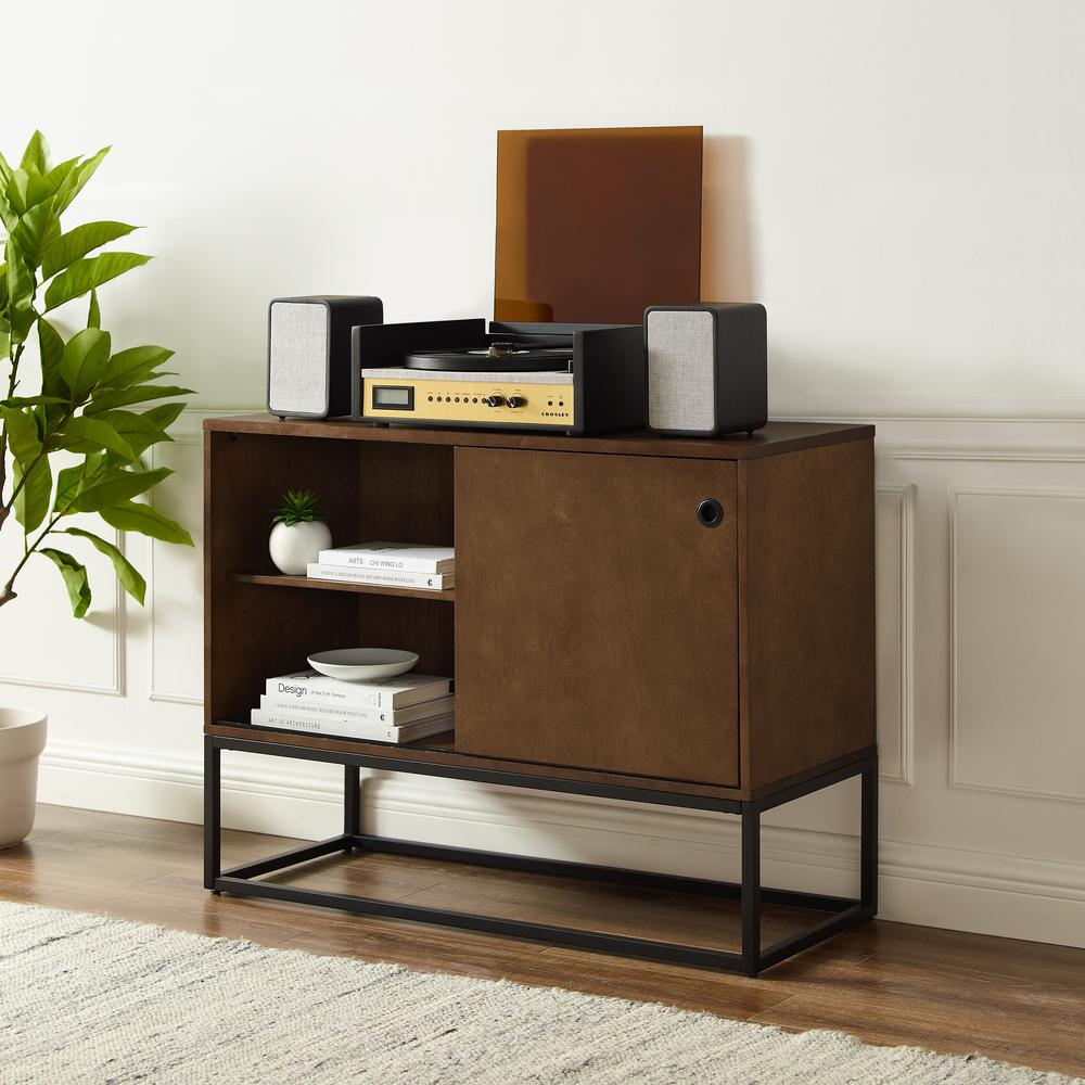 Byron Media Console Brown/Black. Picture 4