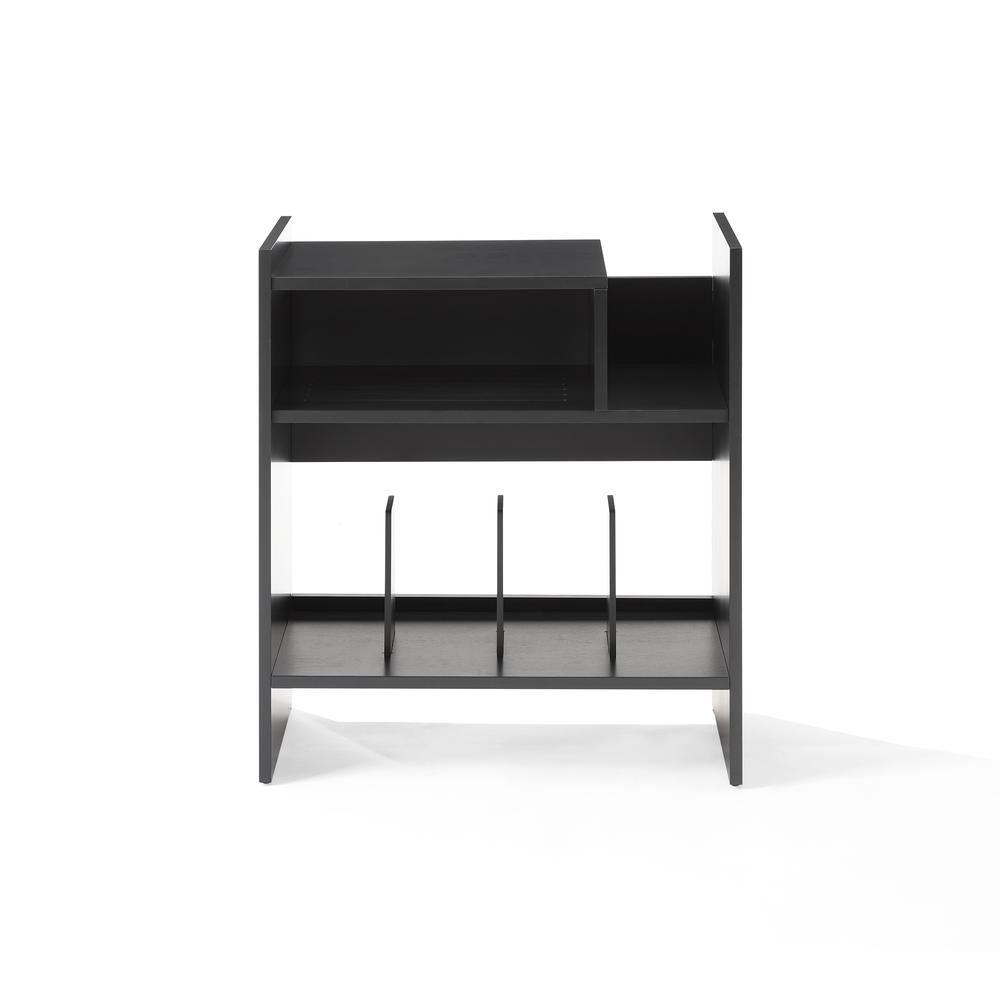 Portland Turntable Stand In Black. Picture 1