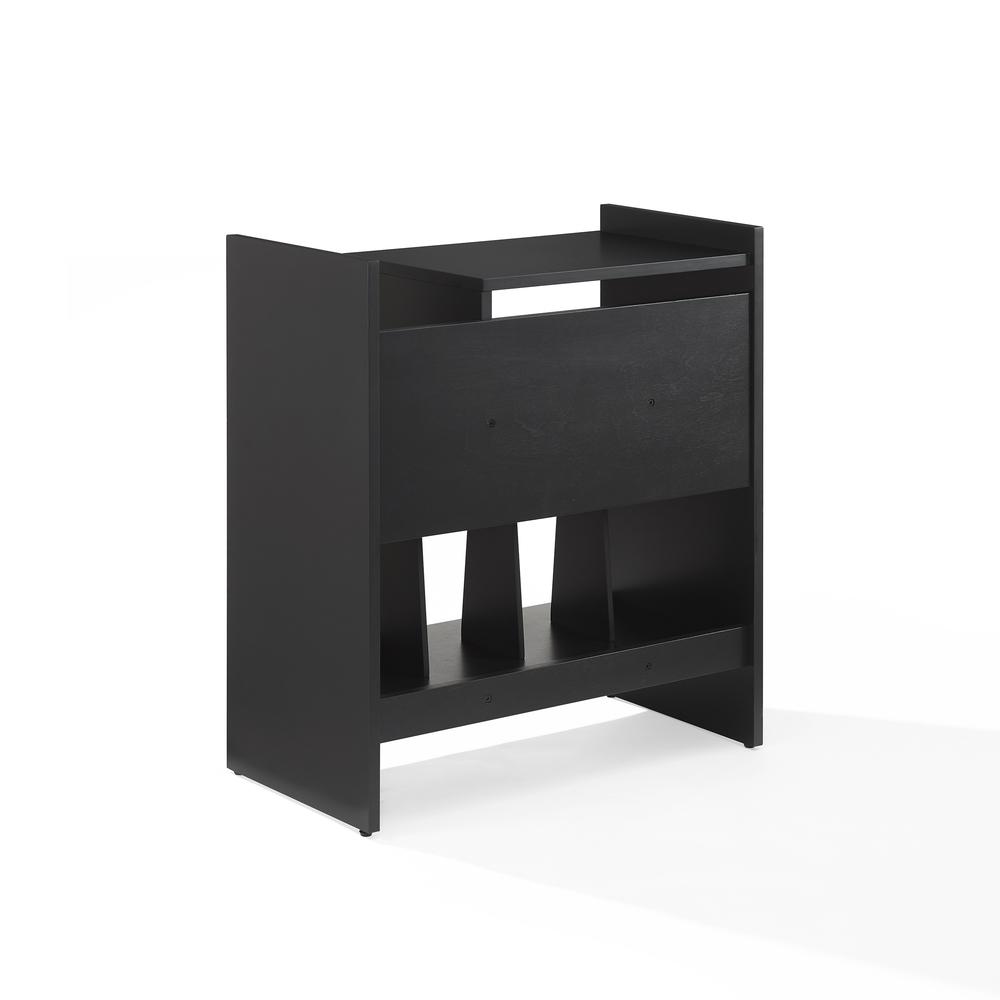 Portland Turntable Stand In Black. Picture 9