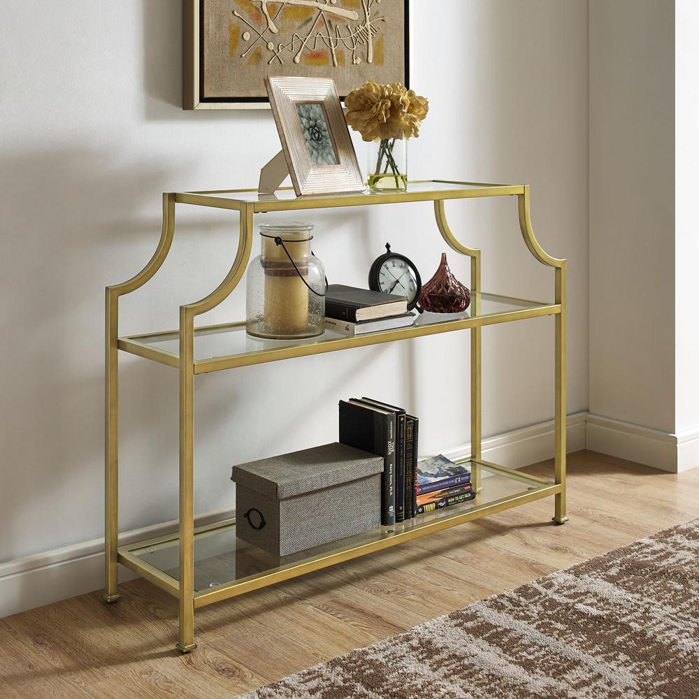 Aimee Console Table Soft Gold. Picture 2
