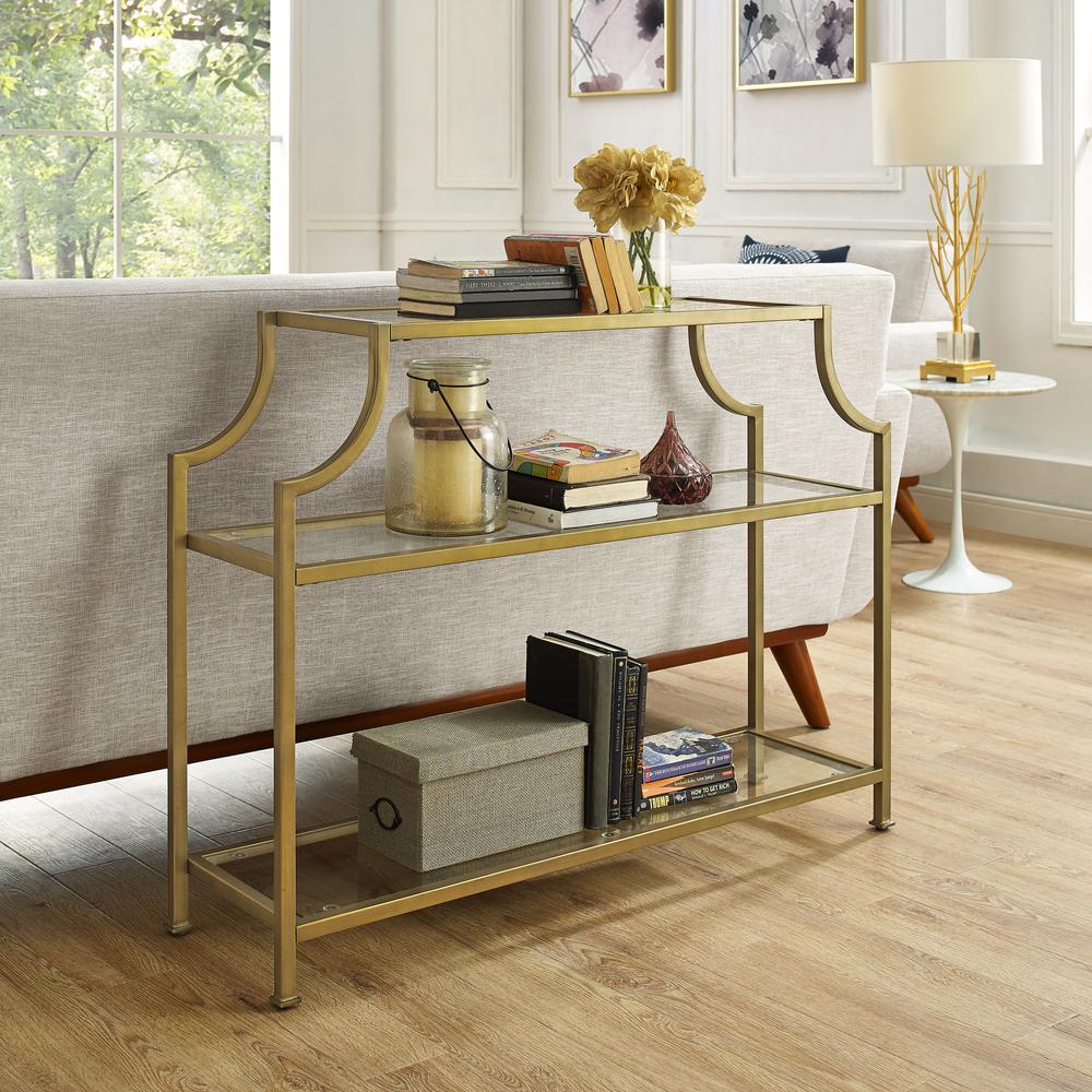 Aimee Console Table Soft Gold. Picture 4