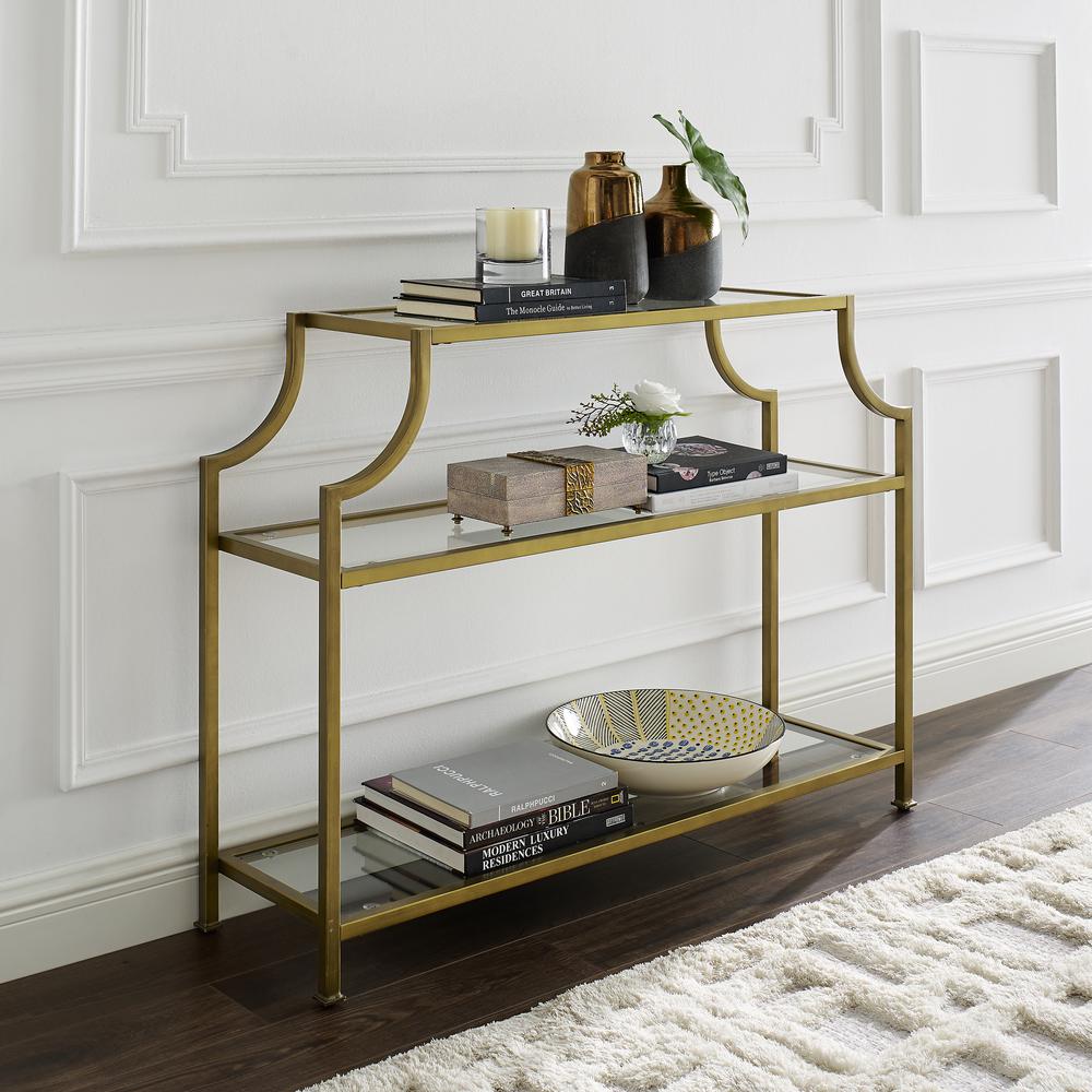 Aimee Console Table Soft Gold. Picture 6