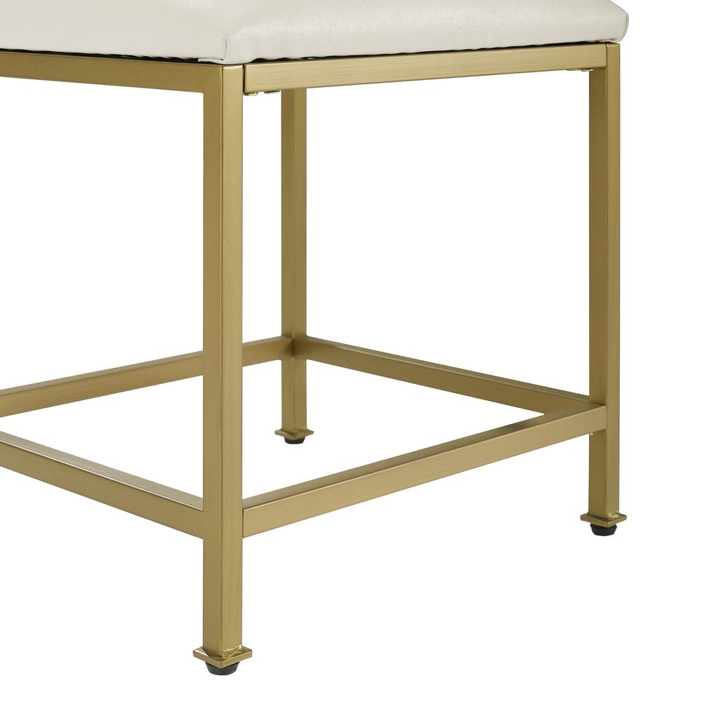 Aimee Vanity Stool Soft Gold. Picture 8