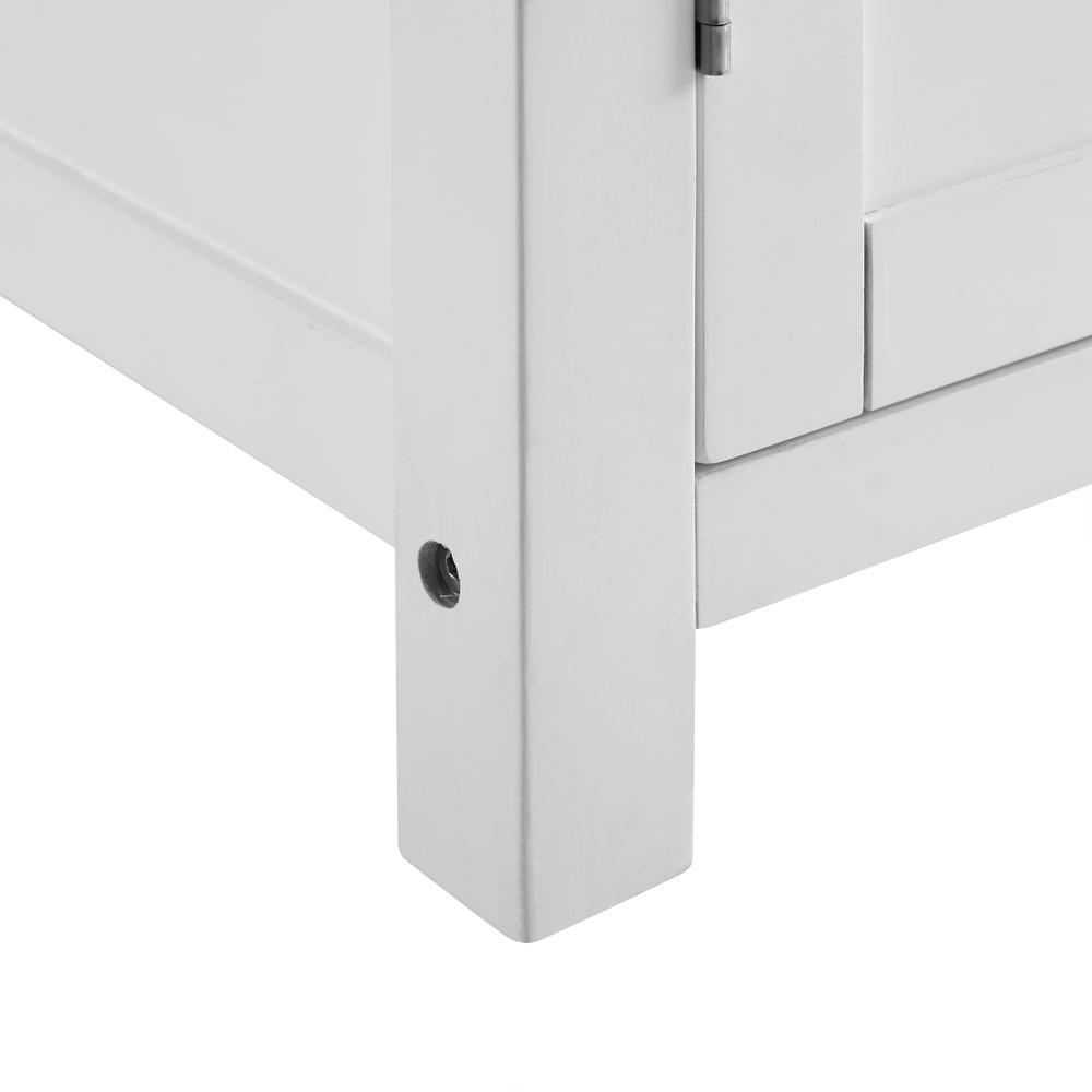 Savannah Stainless Steel Top Full-Size Kitchen Island/Cart White/Stainless Steel. Picture 18