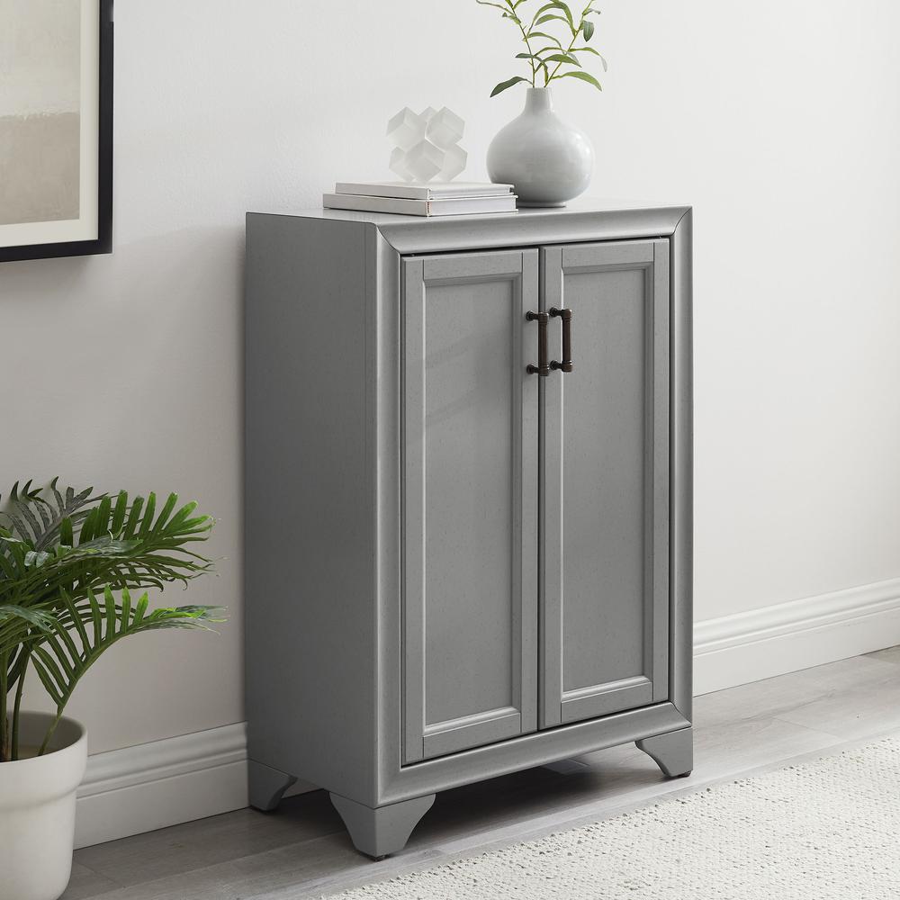 Tara Accent Cabinet Distressed Gray. Picture 5