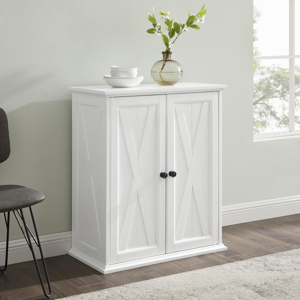Clifton Stackable Pantry Distressed White. Picture 1