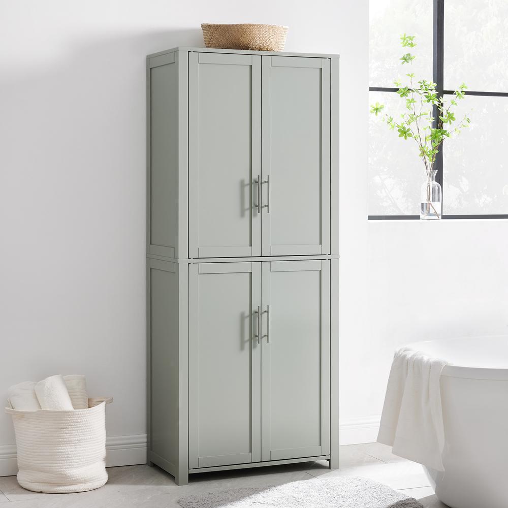 Savannah Tall Pantry Gray. Picture 1