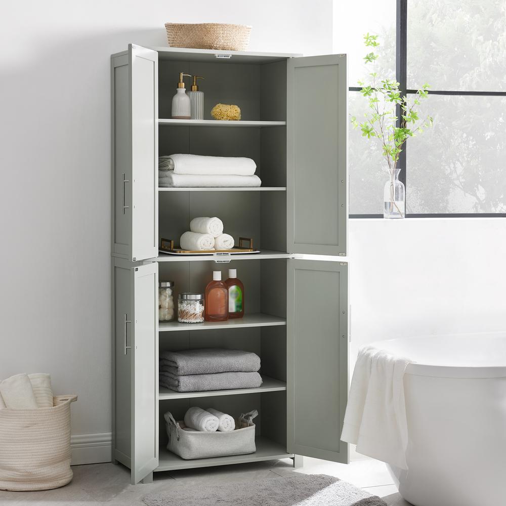 Savannah Tall Pantry Gray. Picture 2