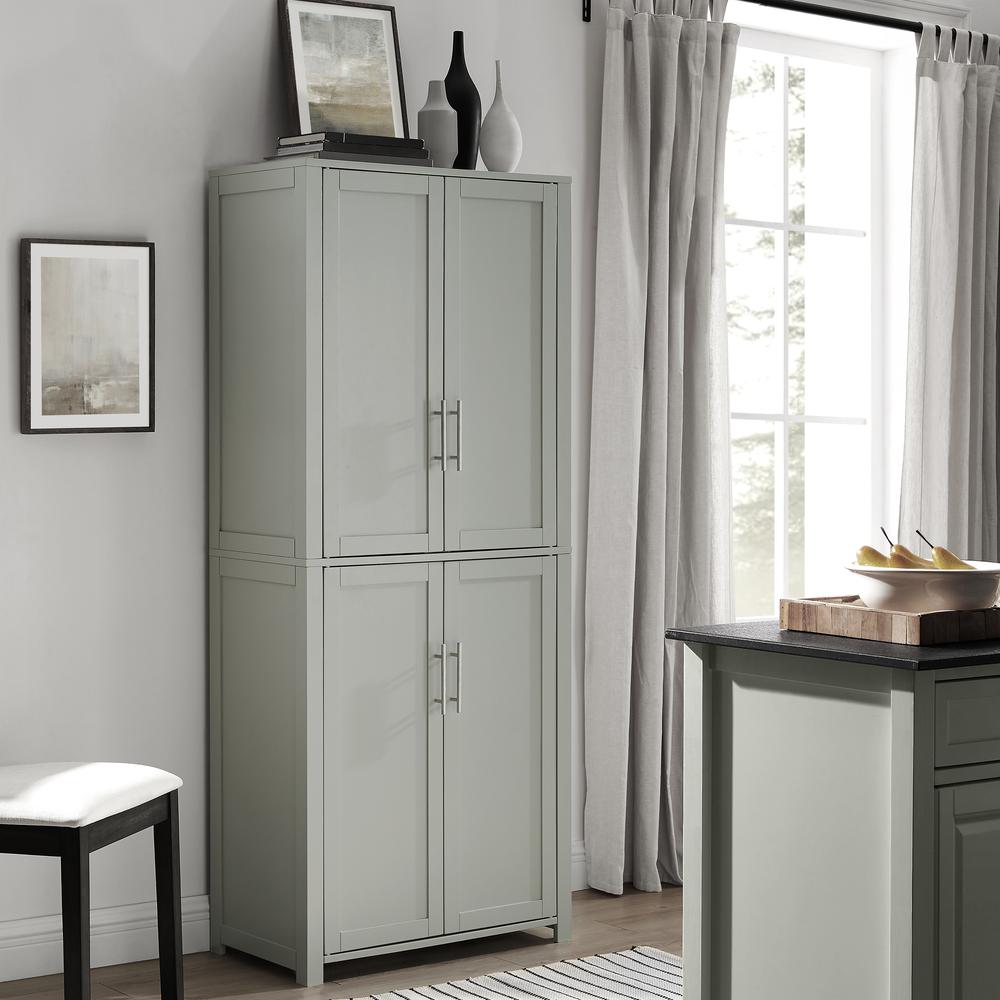 Savannah Tall Pantry Gray. Picture 4