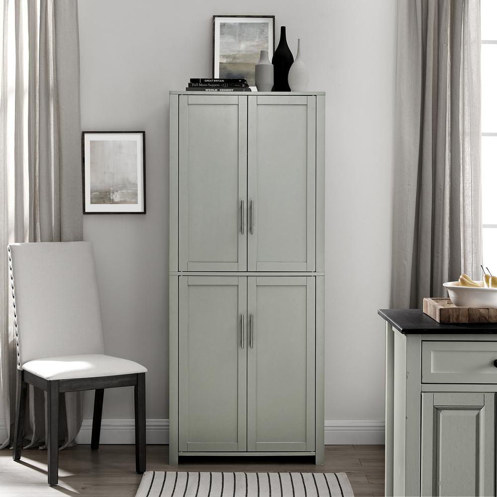 Savannah Tall Pantry Gray. Picture 6