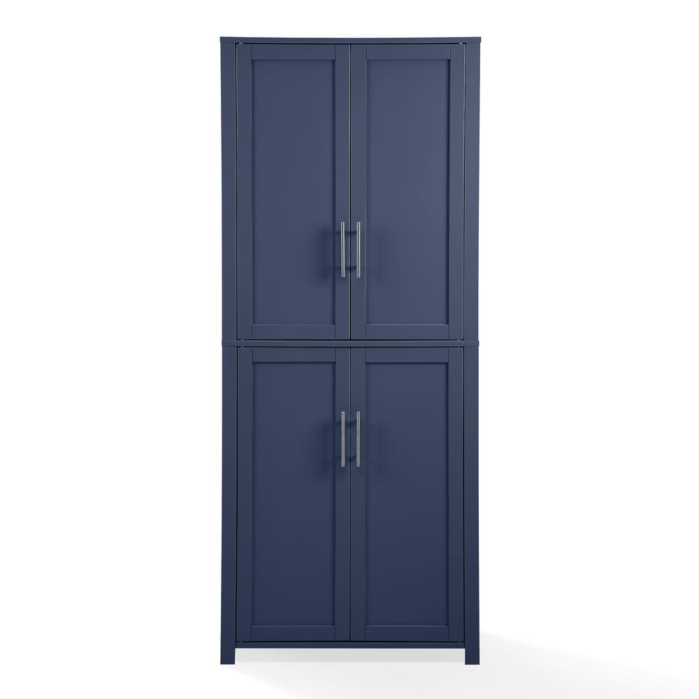 Savannah Tall Kitchen Storage Pantry Navy. Picture 2