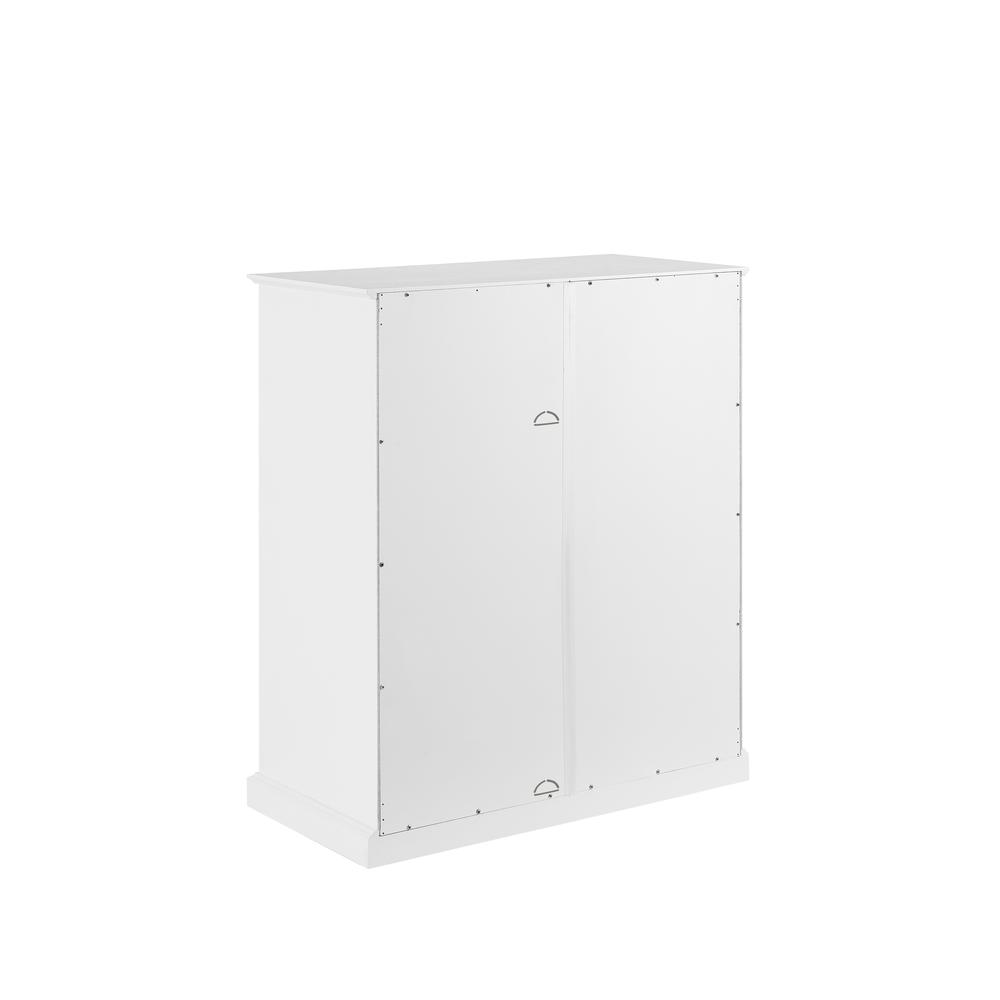 Cecily Stackable Storage Pantry White/Matte Black. Picture 10