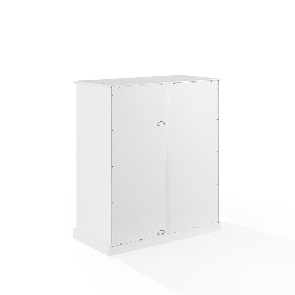 Cecily Stackable Storage Pantry White/Matte Black. Picture 17