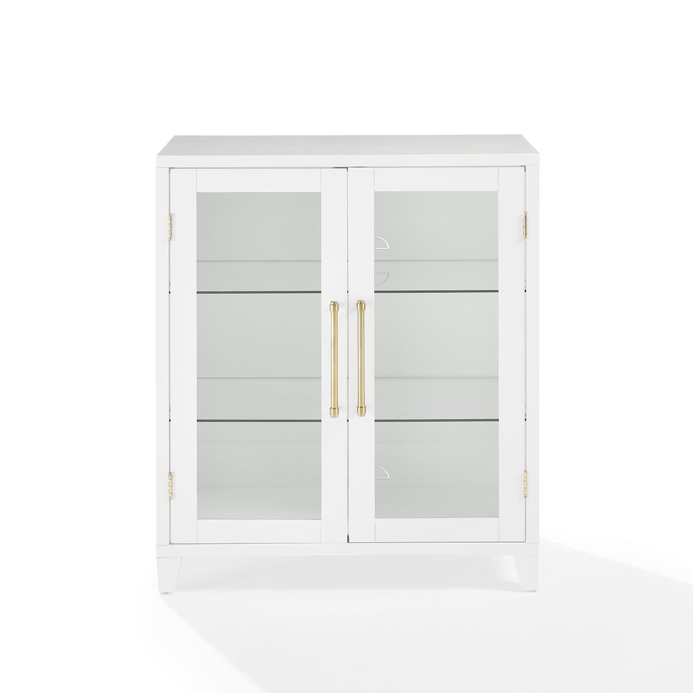 Roarke Stackable Glass Door Kitchen Pantry Storage Cabinet. Picture 2