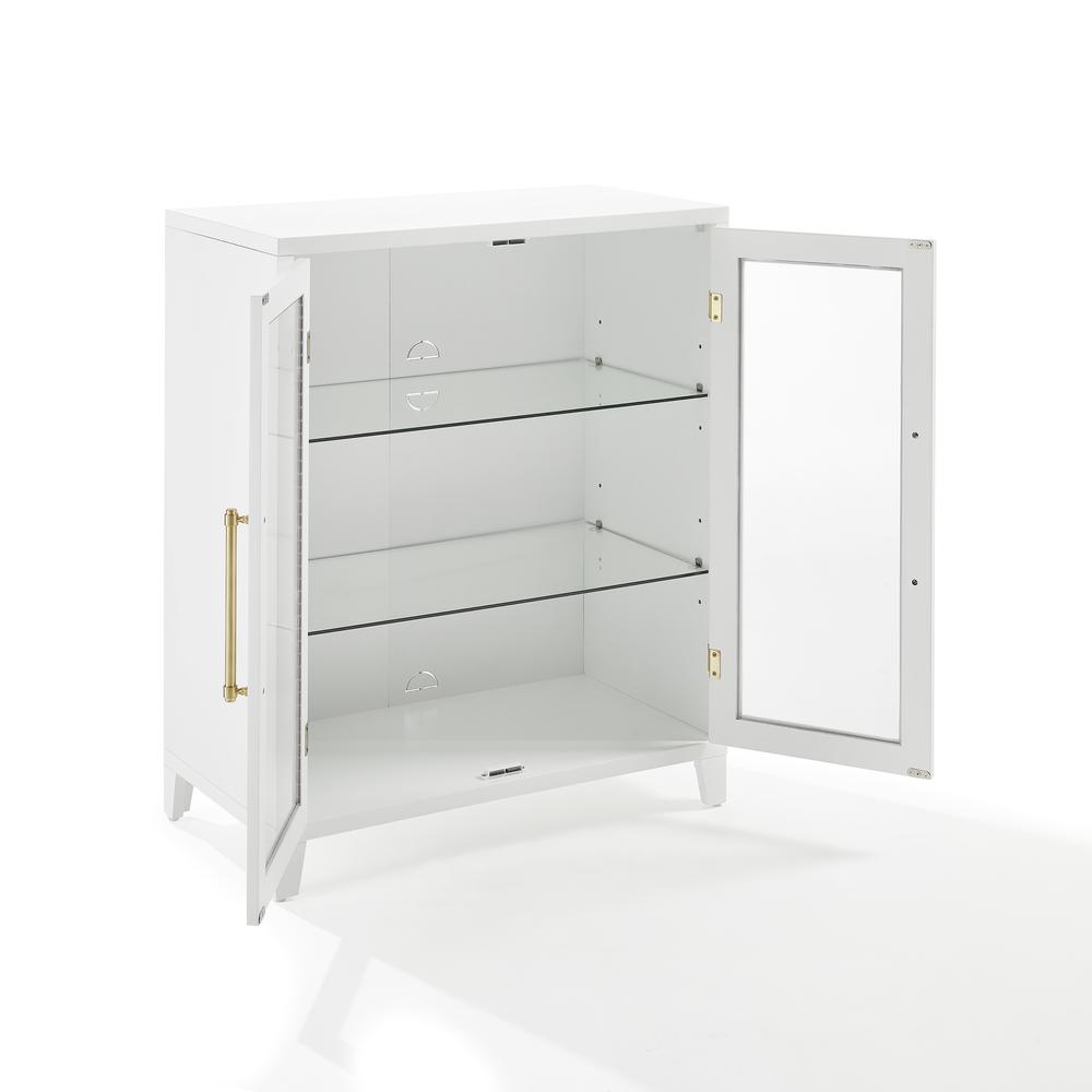 Roarke Stackable Glass Door Kitchen Pantry Storage Cabinet. Picture 3
