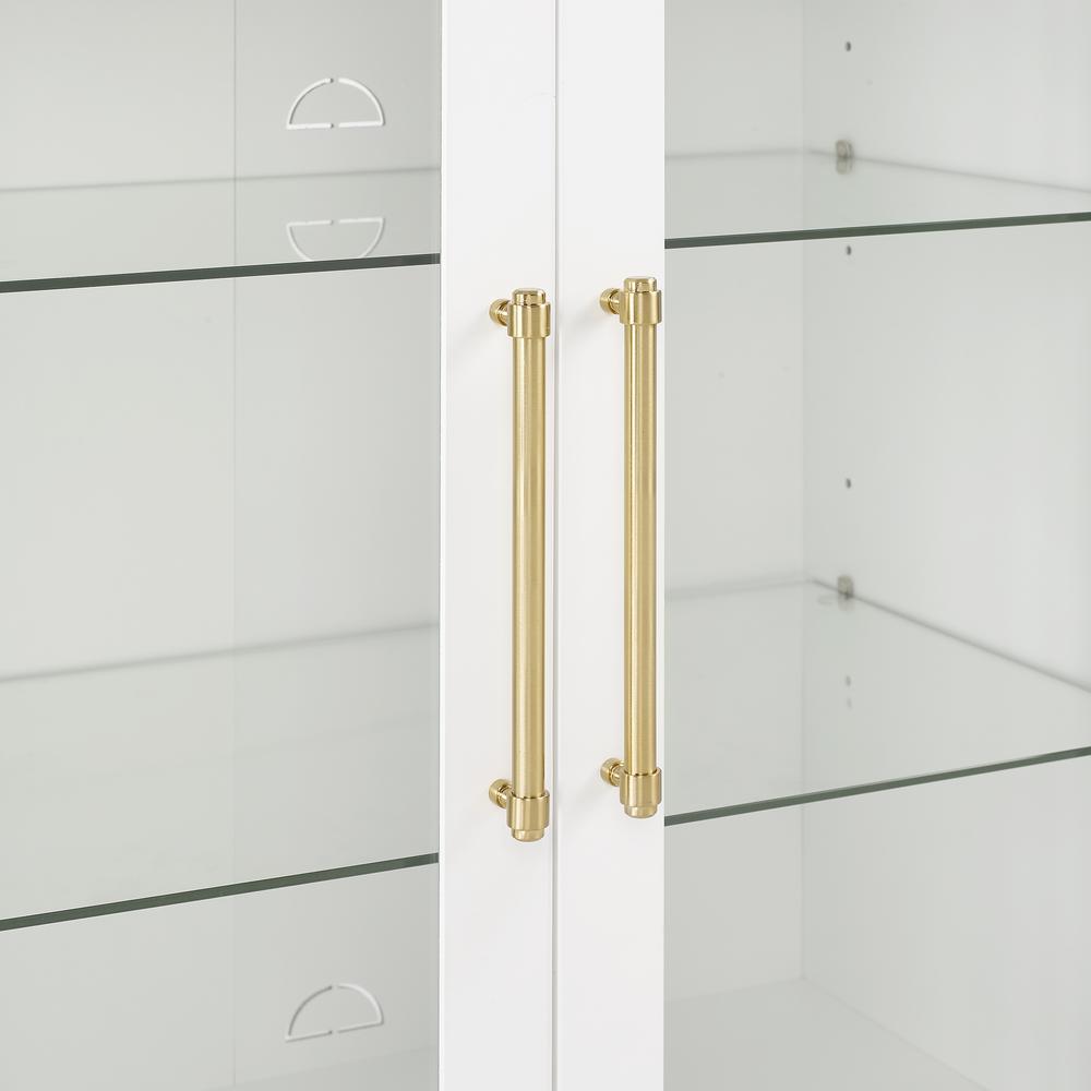 Roarke Stackable Glass Door Kitchen Pantry Storage Cabinet. Picture 8