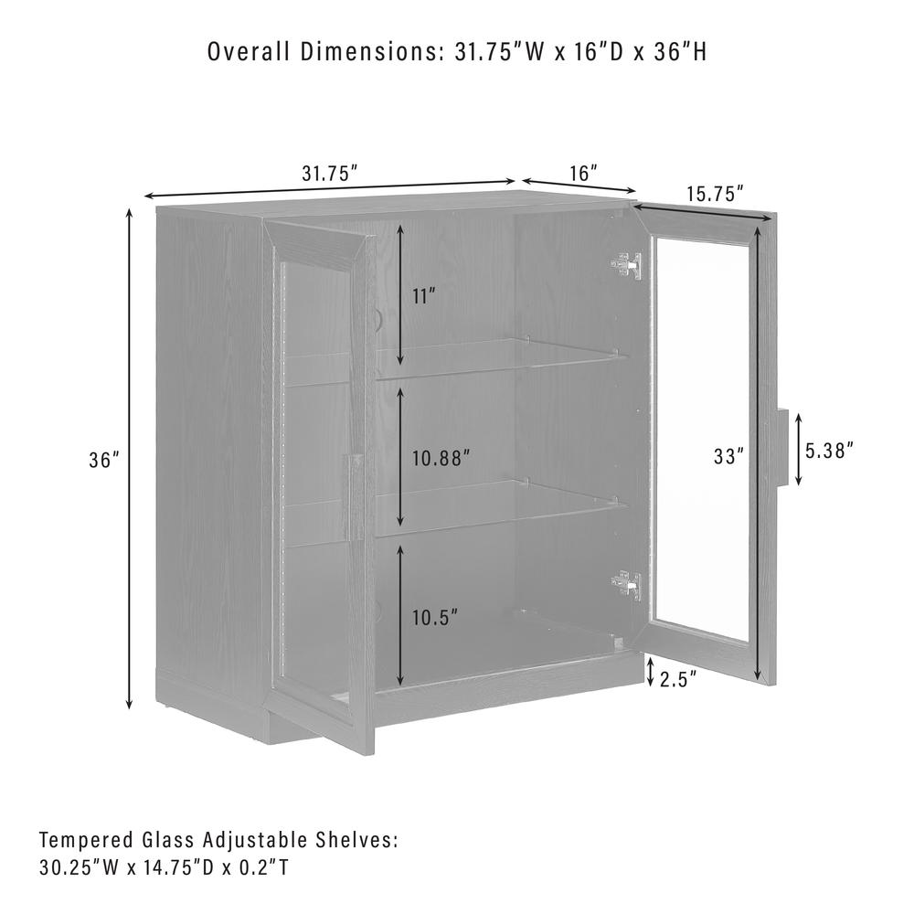 Essen Stackable Glass Door Kitchen Pantry Storage Cabinet. Picture 10