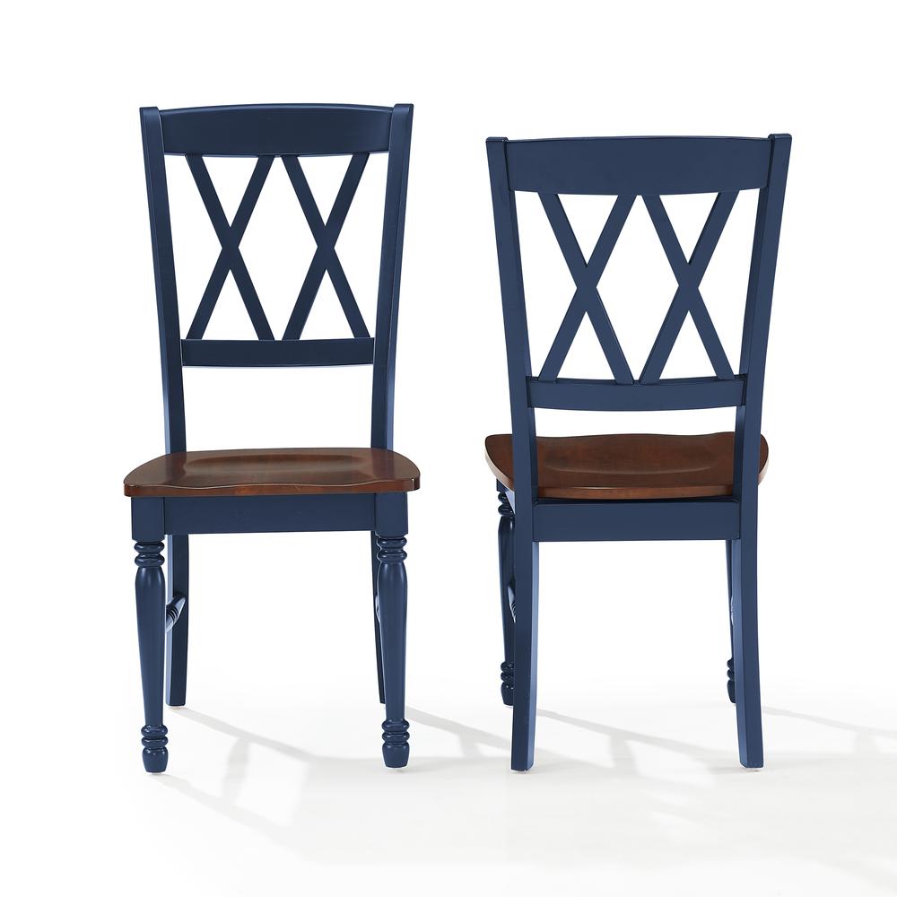 Shelby 2-Piece Dining Chair Set Navy - 2 Chairs. Picture 2