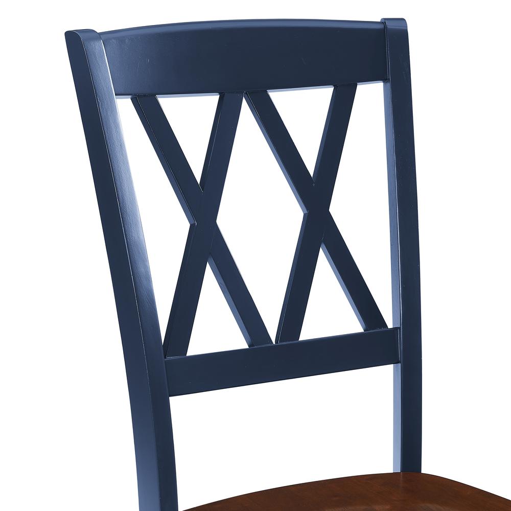 Shelby 2-Piece Dining Chair Set Navy - 2 Chairs. Picture 4