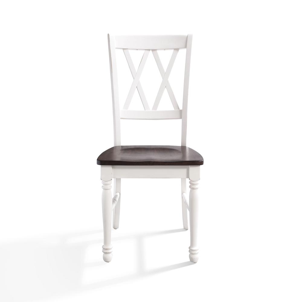 Shelby 2Pc Dining Chair Set Distressed White - 2 Chairs. Picture 4