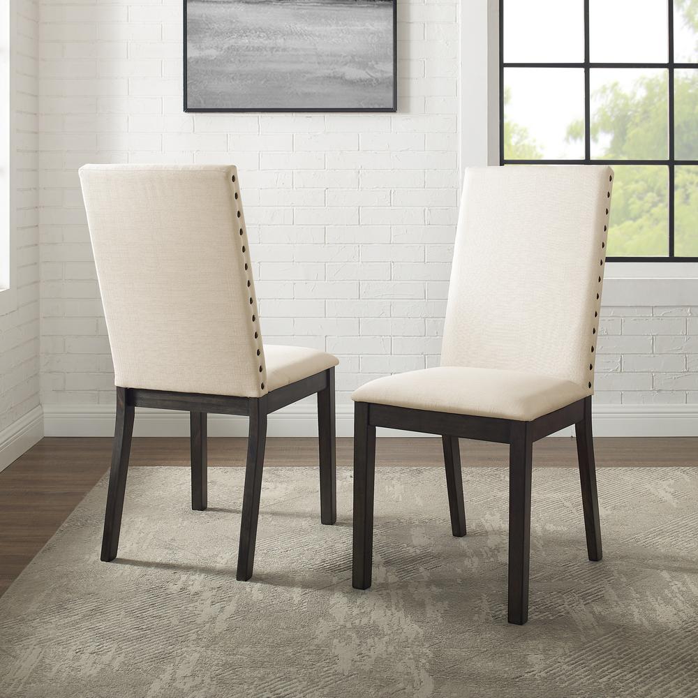 Hayden 2Pc Upholstered Chair Set Slate - 2 Upholstered Chairs. Picture 1