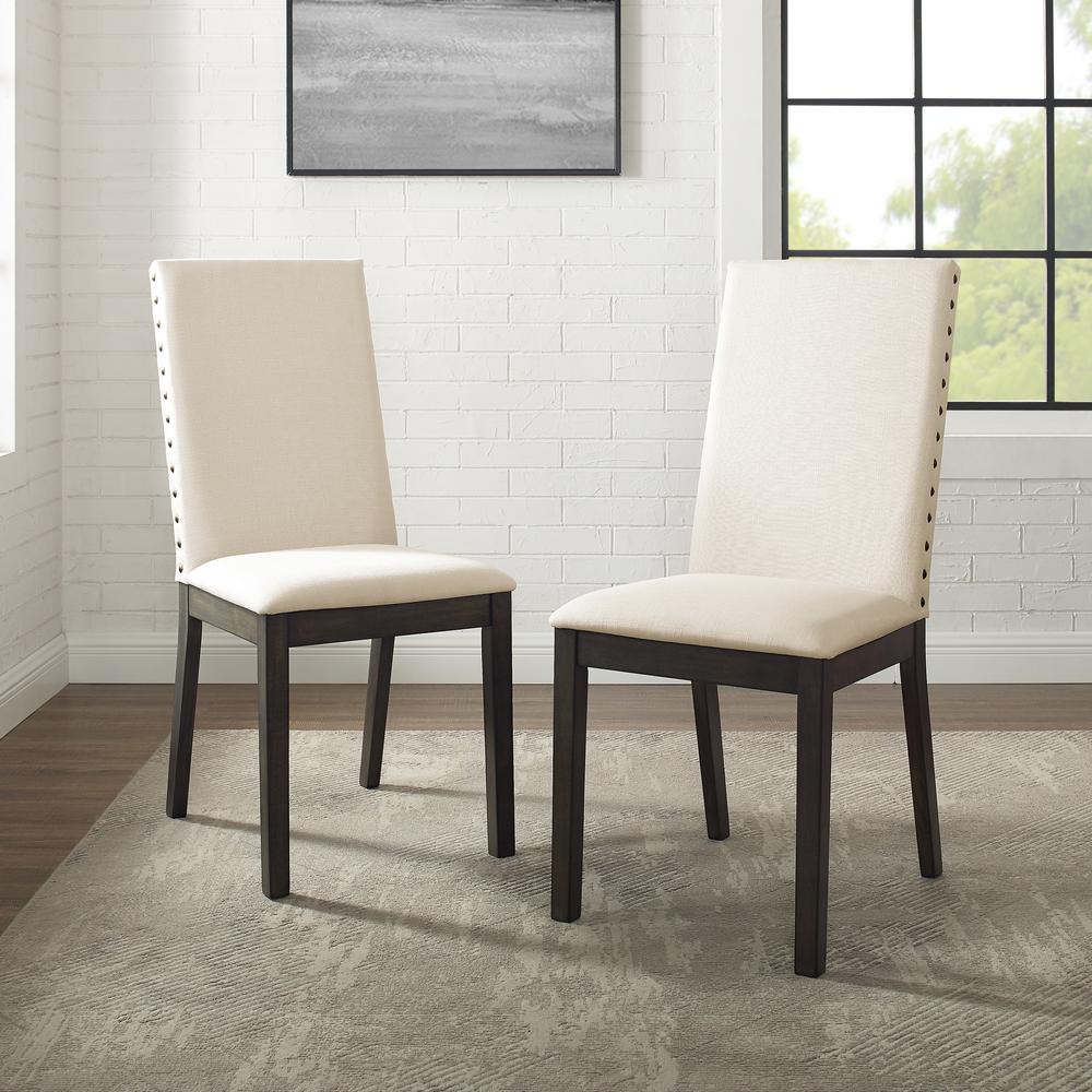 Hayden 2Pc Upholstered Chair Set Slate - 2 Upholstered Chairs. Picture 2