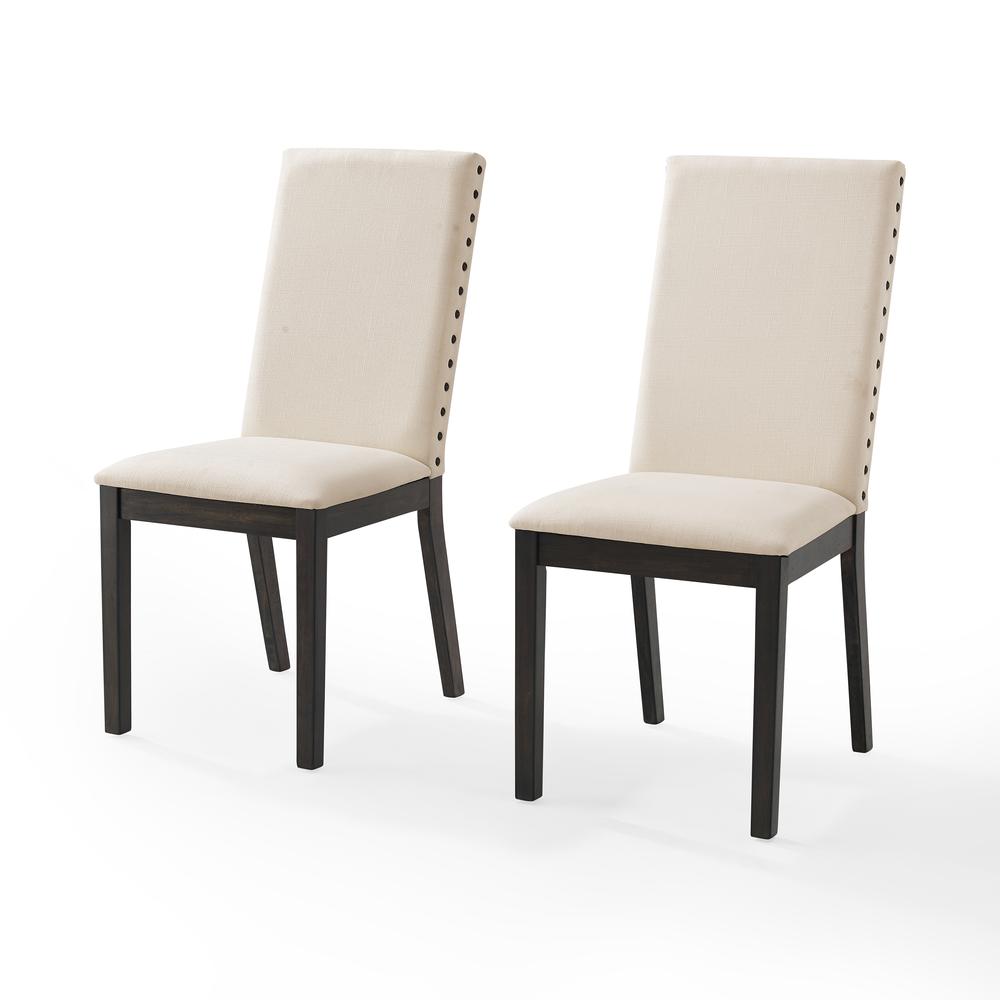 Hayden 2Pc Upholstered Chair Set Slate - 2 Upholstered Chairs. Picture 8