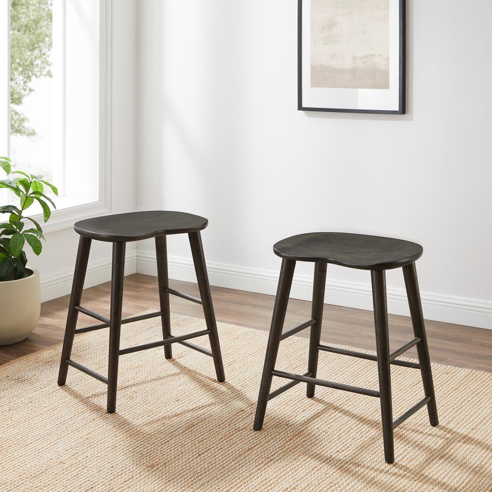 Maddox 2-Piece Counter Height Bar Stool Set- 2 Stools. Picture 2