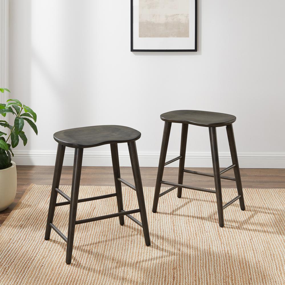 Maddox 2-Piece Counter Height Bar Stool Set- 2 Stools. Picture 3