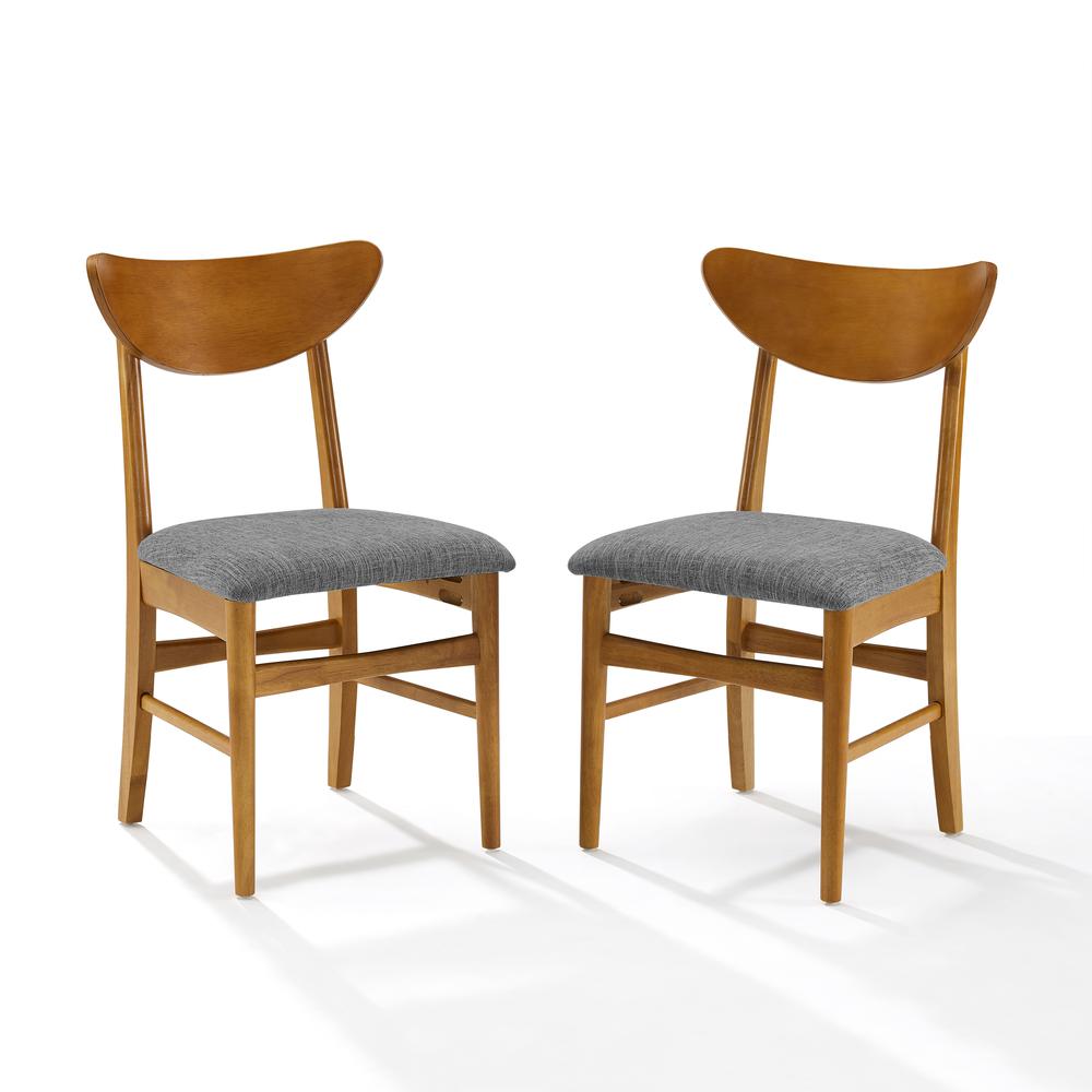 Landon 2Pc Wood Dining Chairs W/Upholstered Seat Acorn - 2 Wood Back Chairs. Picture 8