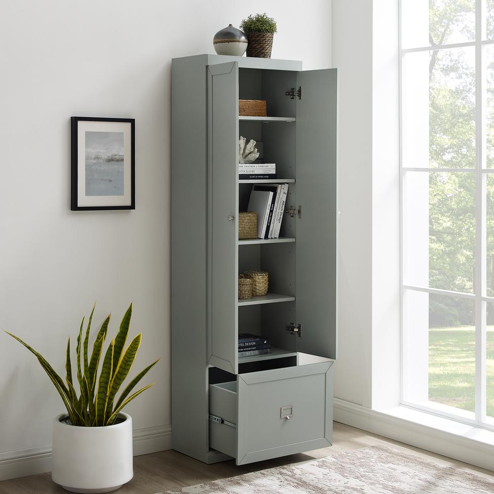 Harper Convertible Storage Cabinet Gray. Picture 19