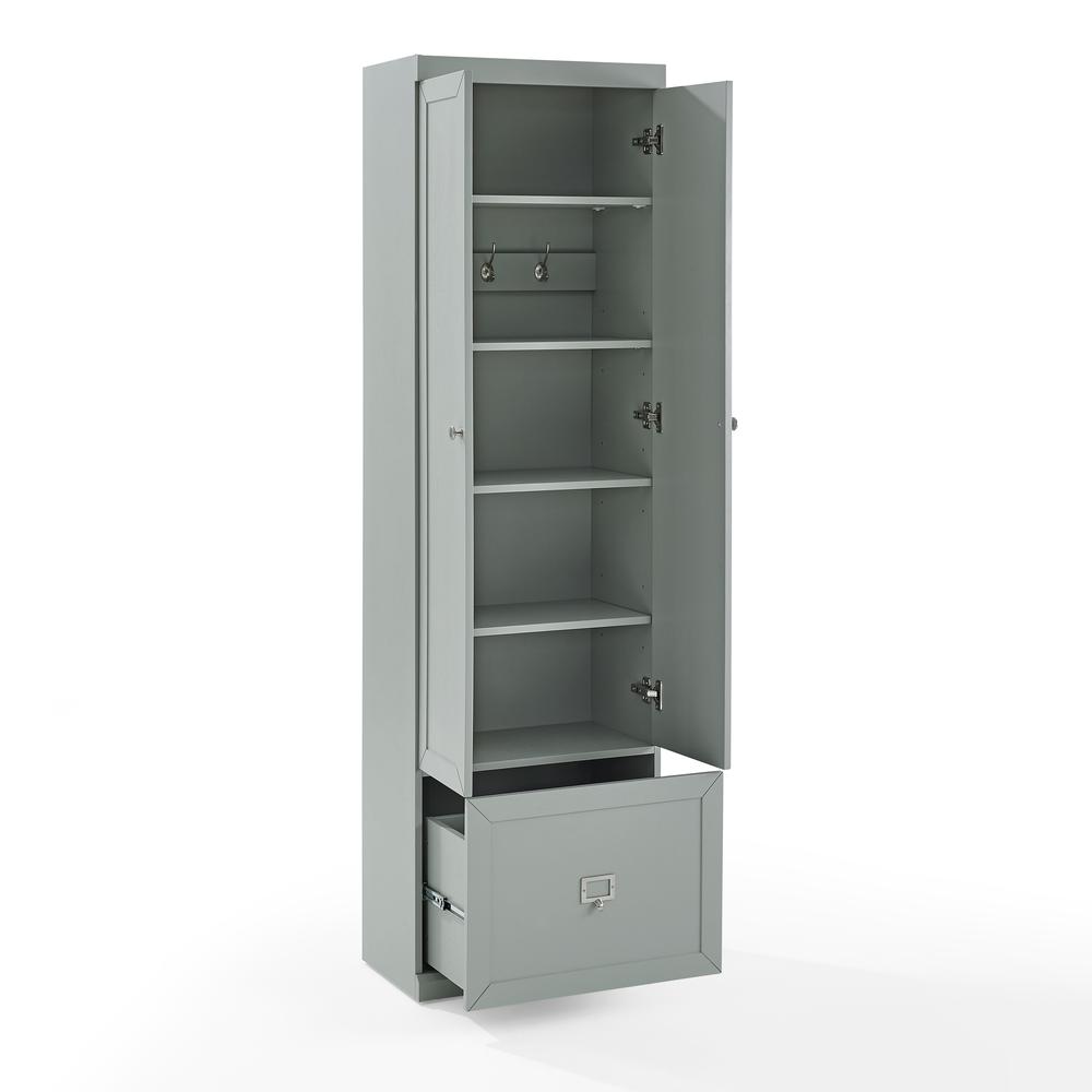 Harper Convertible Storage Cabinet Gray. Picture 3