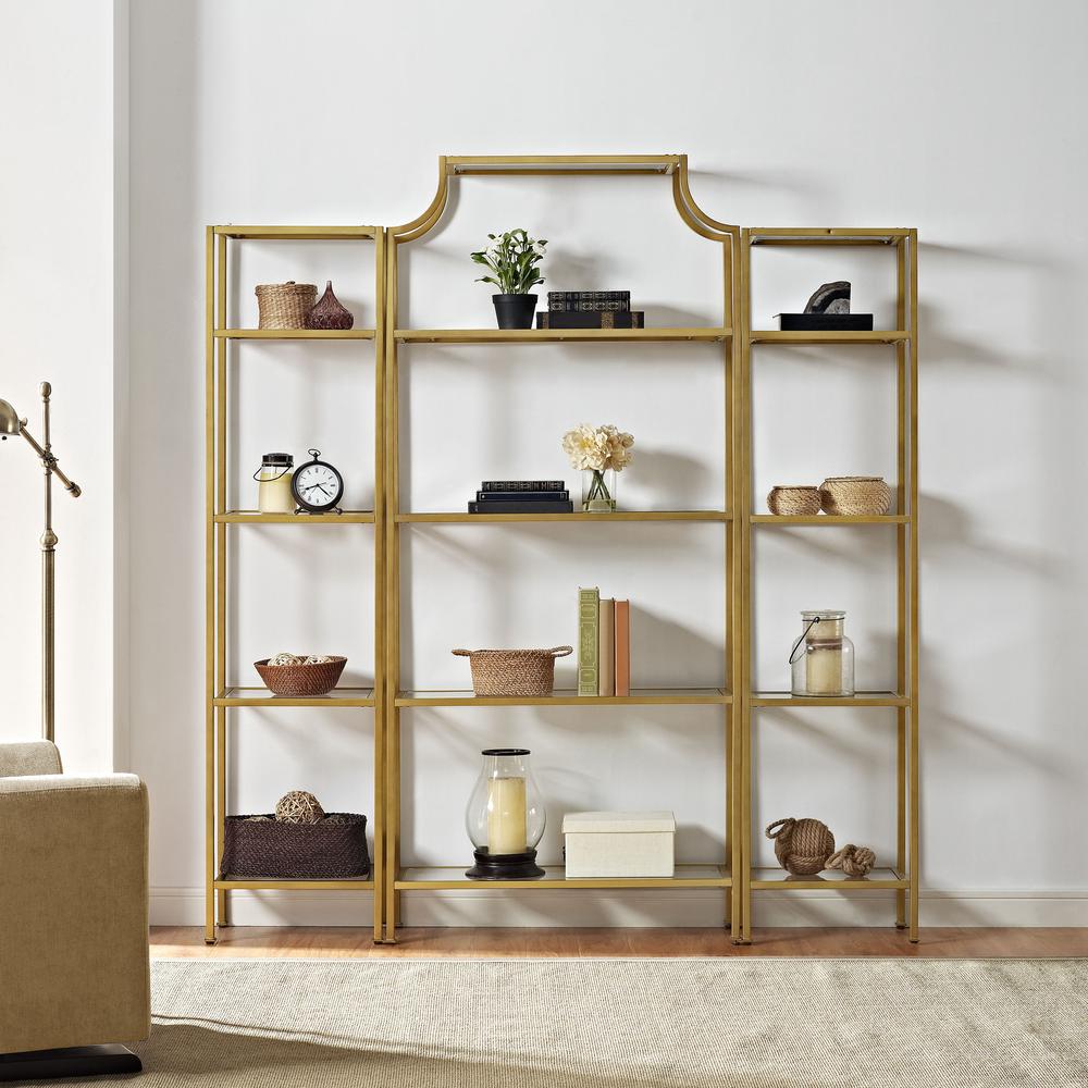 Aimee Narrow Etagere Soft Gold. Picture 6