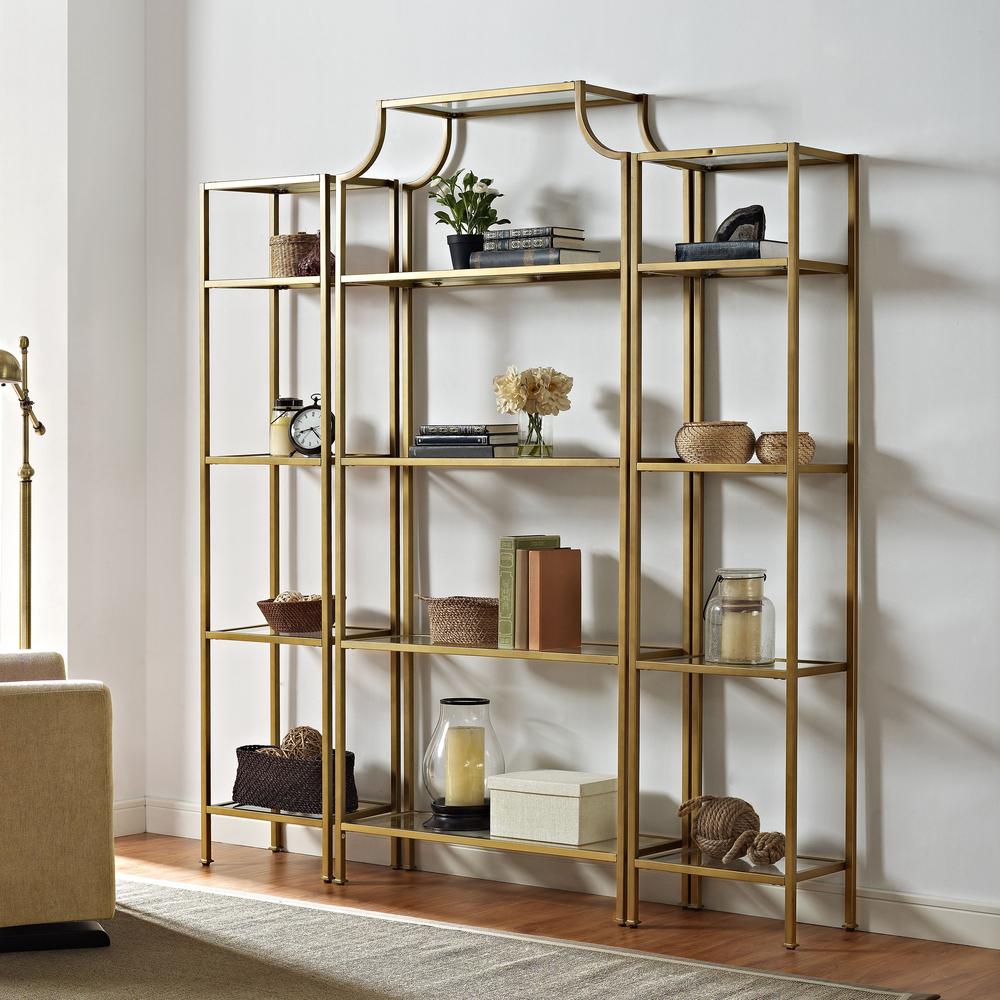 Aimee Narrow Etagere Soft Gold. Picture 9
