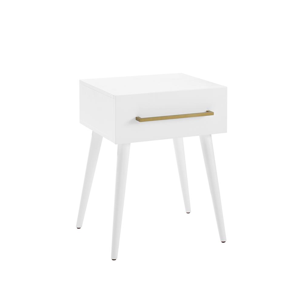 Everett End Table White. Picture 4
