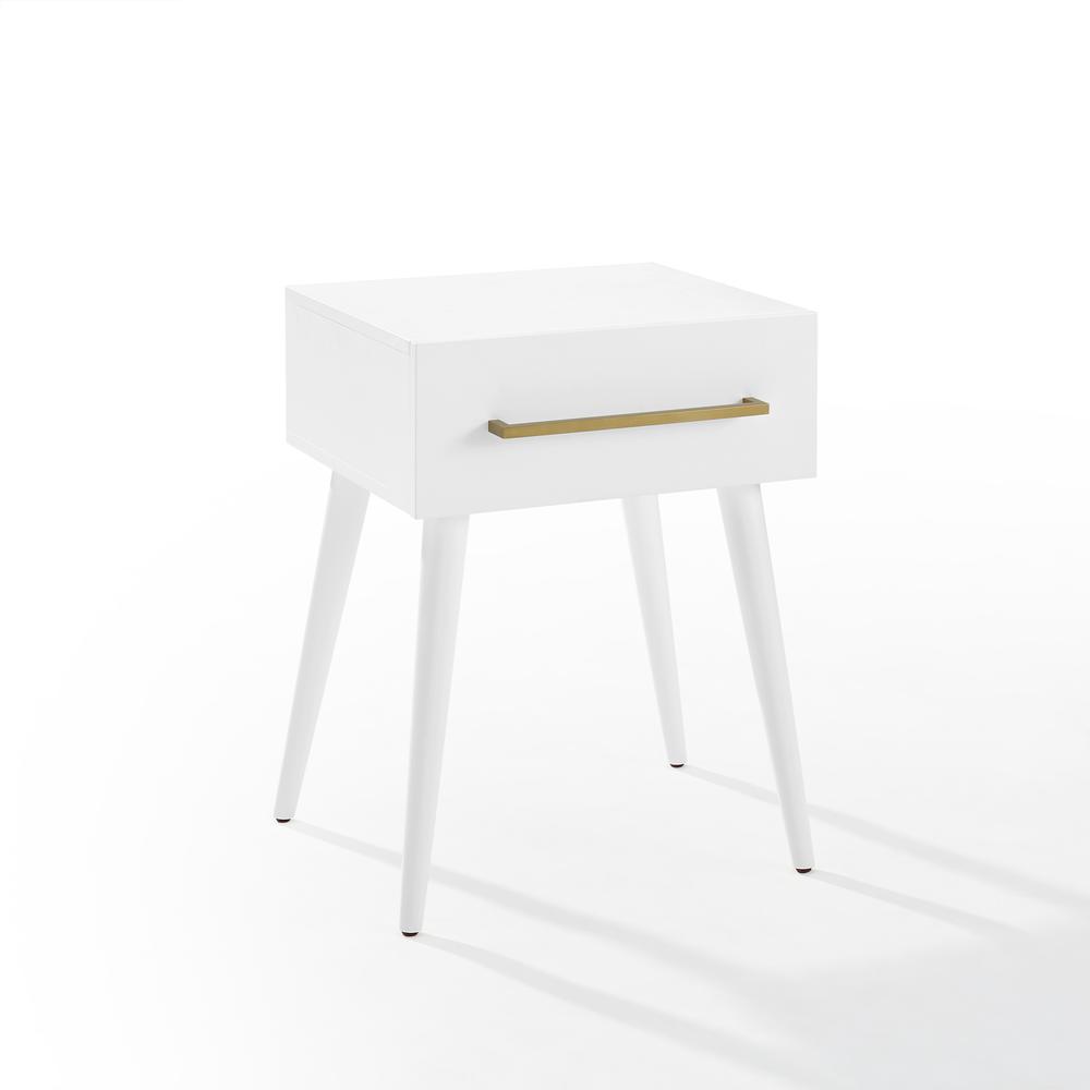 Everett End Table White. Picture 6