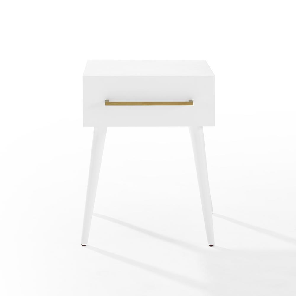 Everett End Table White. Picture 7