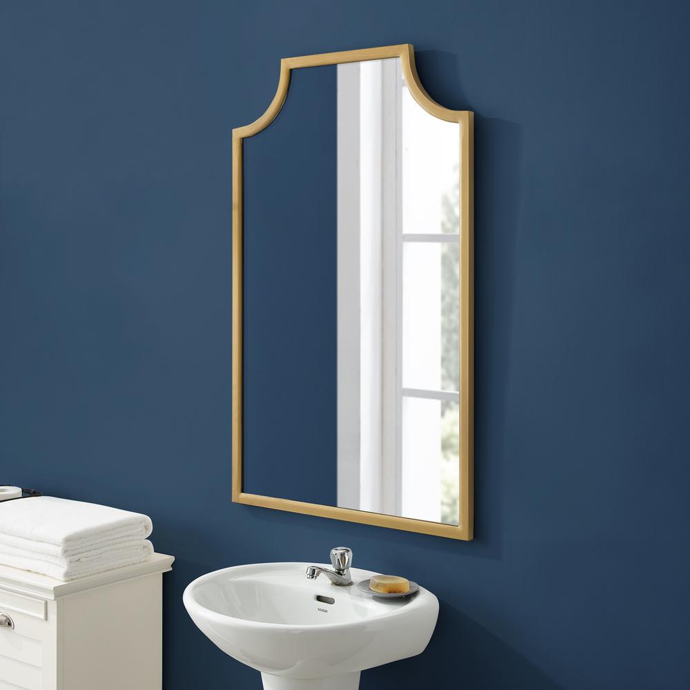 Aimee Bath Mirror Soft Gold. Picture 2