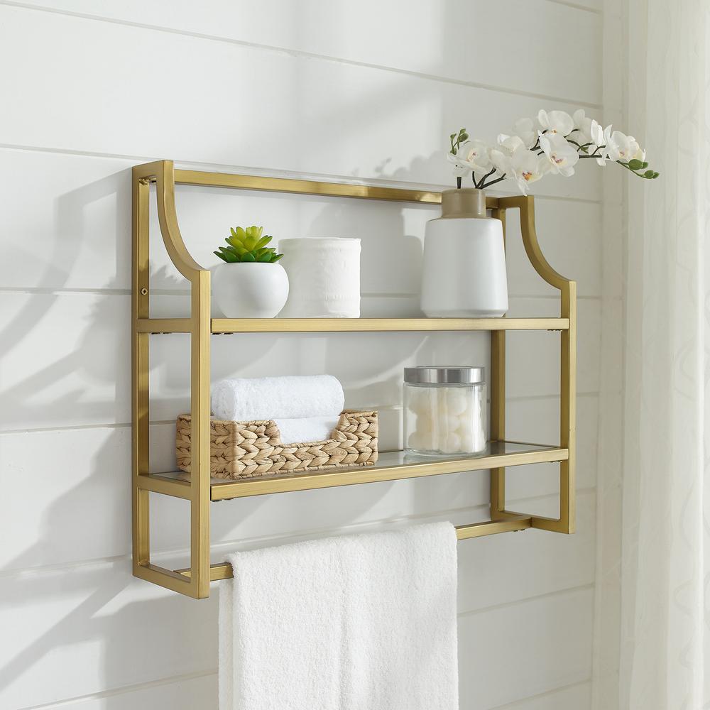 Aimee Wall Shelf Soft Gold. Picture 2
